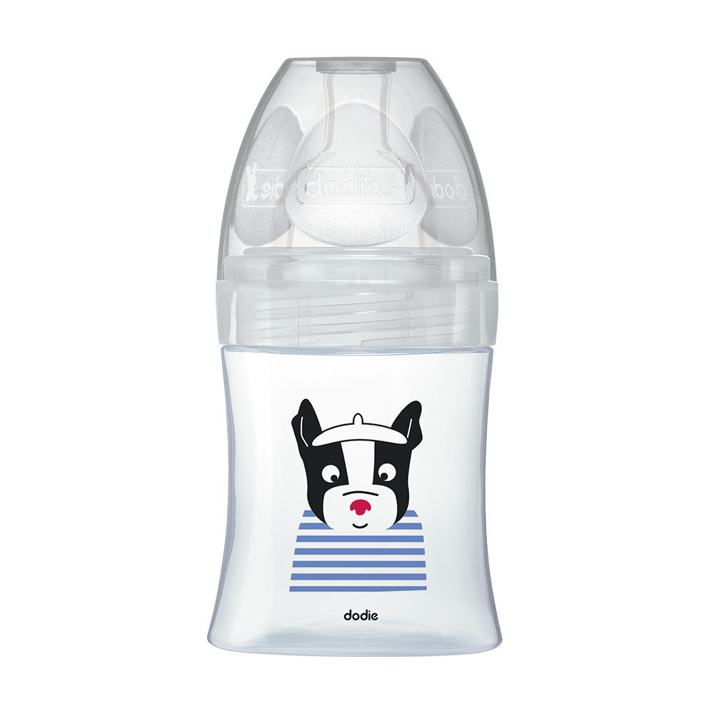 Dodie GLASS FEEDING BOTTLE 0 TO 6 MONTHS FLOW 1 SENSATION+ 150ML DODIE