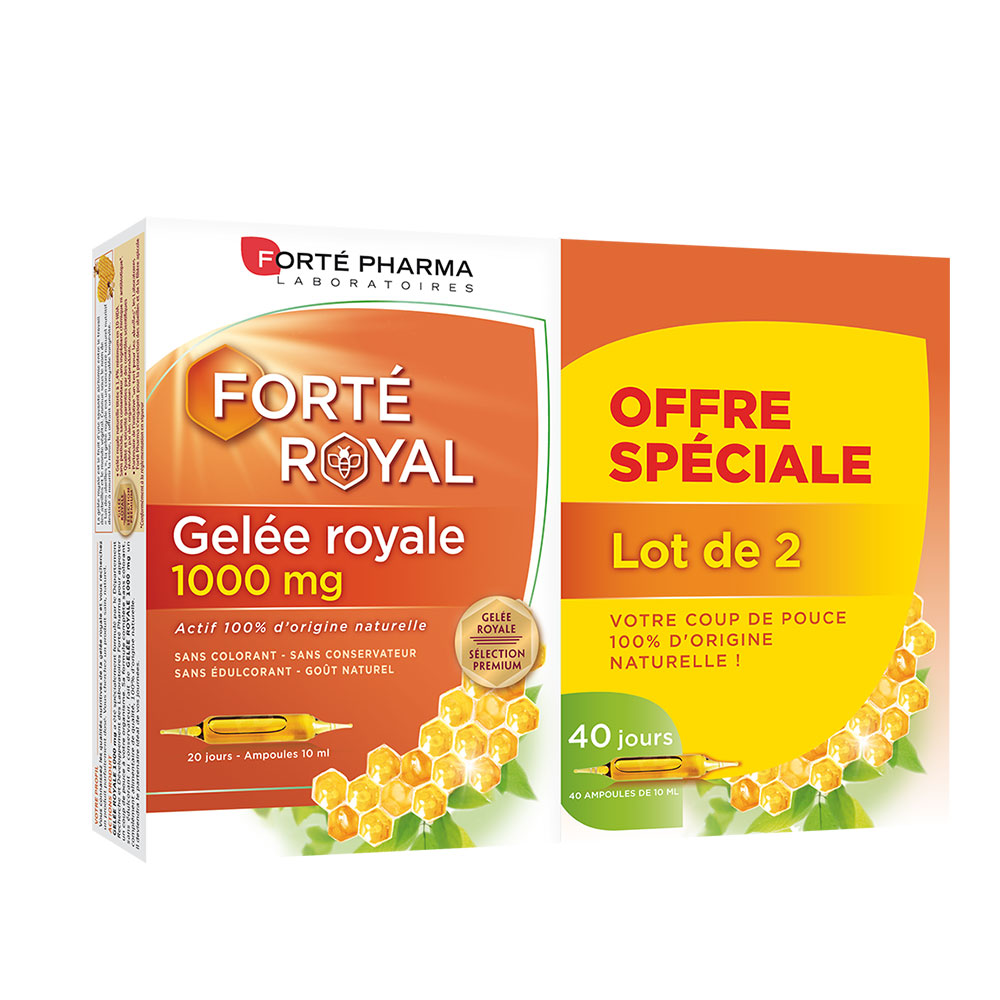 Forté Pharma Forté Royal Royal Jelly 1000 mg 2 x 20 ampoules