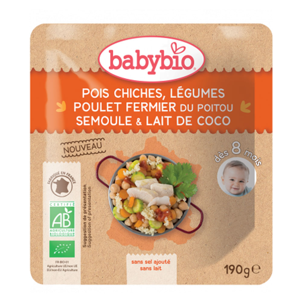 Babybio Organic Baby Food From 8 Months 190g
