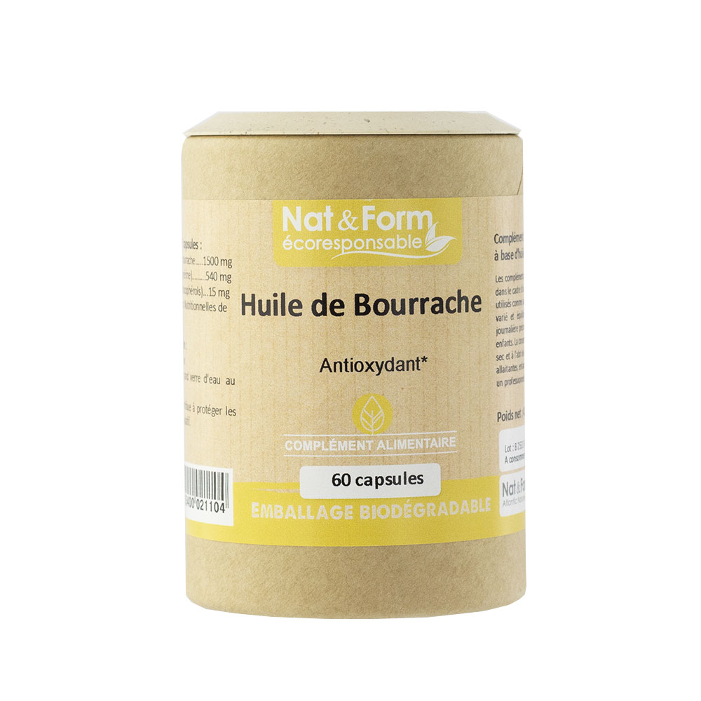 Nat&Form Antioxidant Borage Oil 60 Capsules Nat&amp;Form
