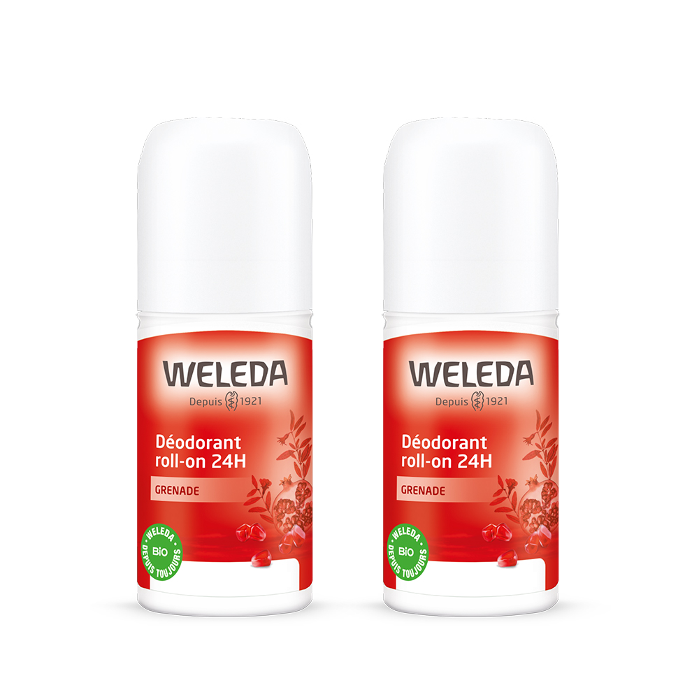 Weleda Pomegranate Deodorant Roll-On 24h 2x50ml