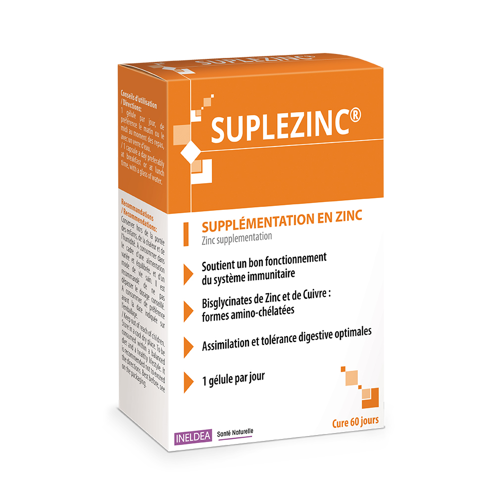 Ineldea Santé Naturelle Suplezinc x60 capsules