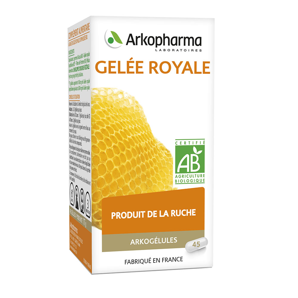 Arkopharma Arkocapsules Arkogelules Royal Jelly 45 Capsules