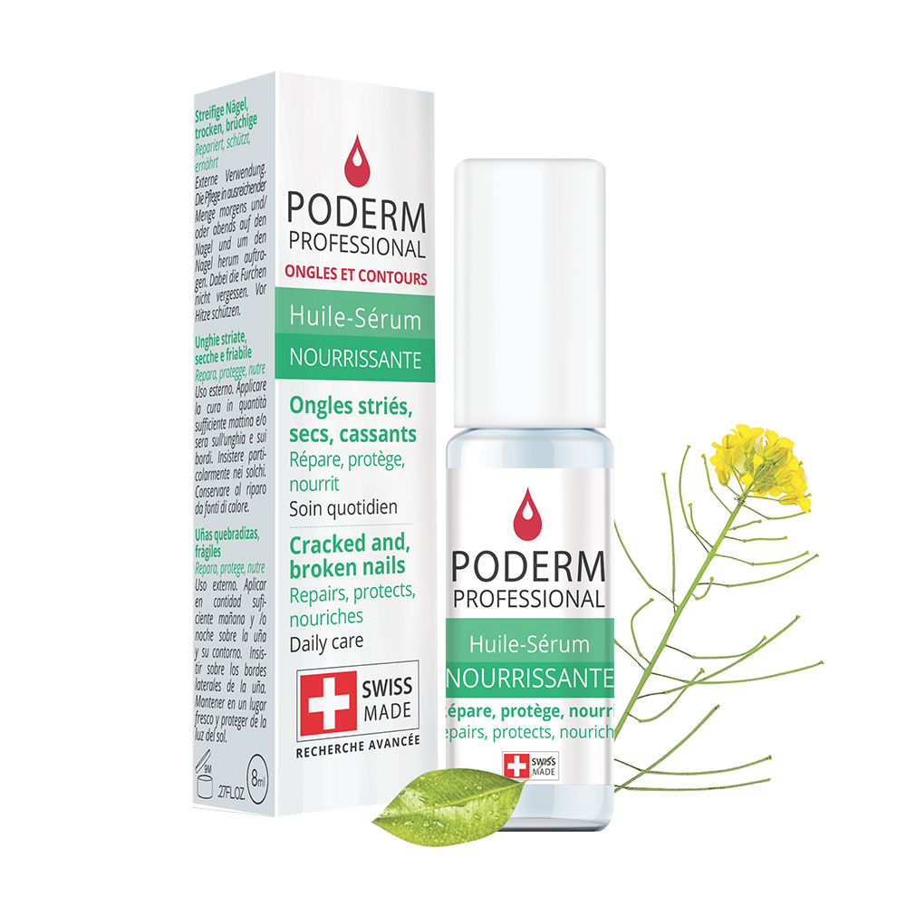 Poderm Nourishing oil-serum for brittle, dry, ridged nails 8 ml