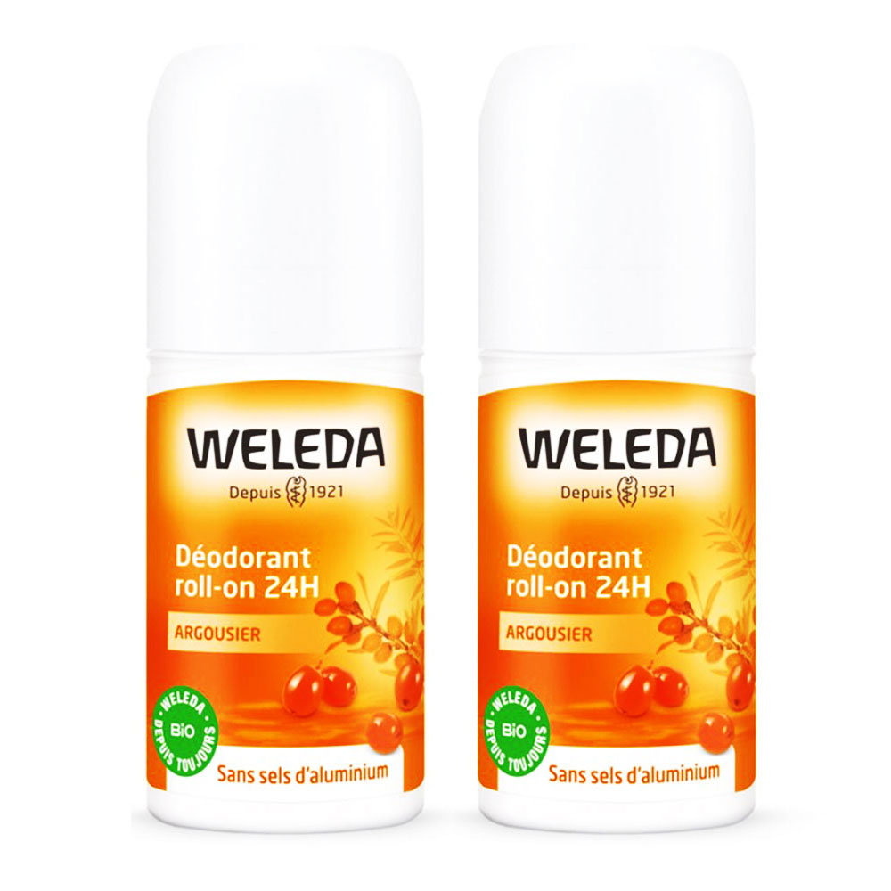 Weleda Sea Buckthorn 24h Roll-on Deodorant 2x50ml