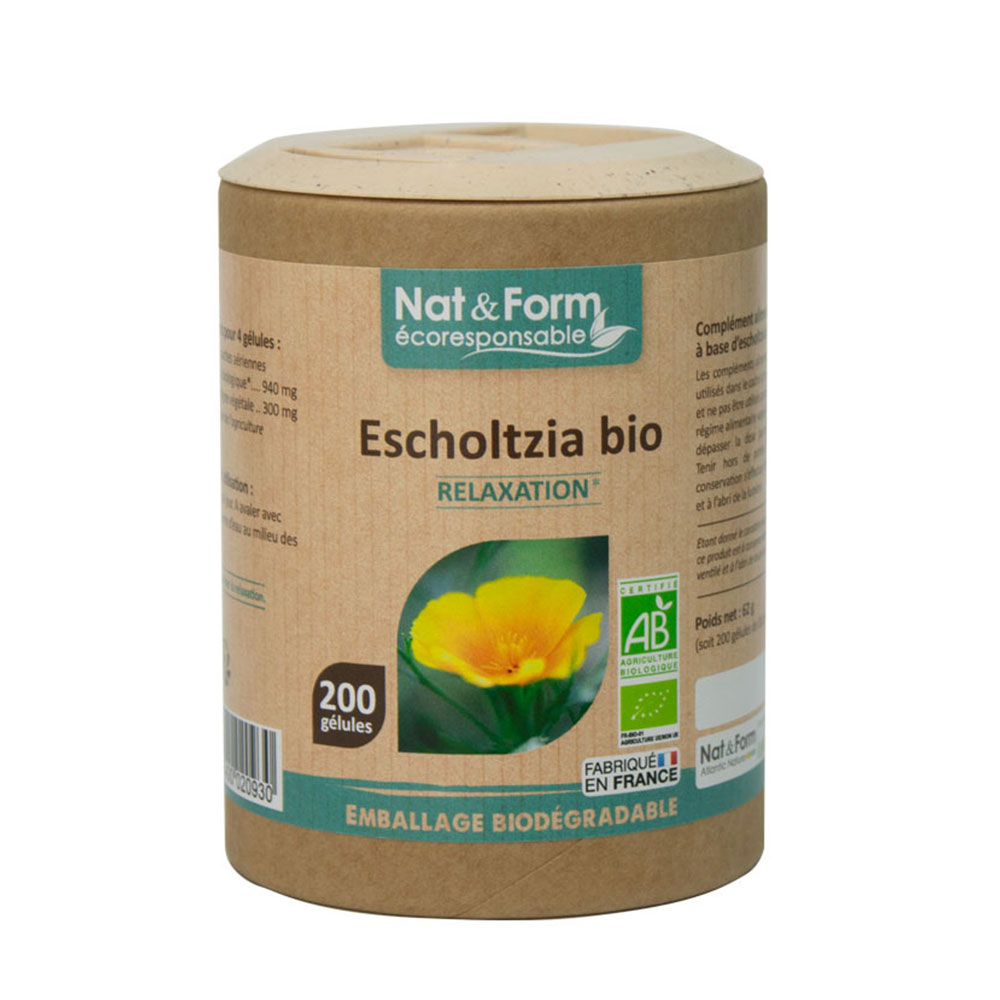 Nat&Form Organic Eschscholzia Relaxation 200 capsules