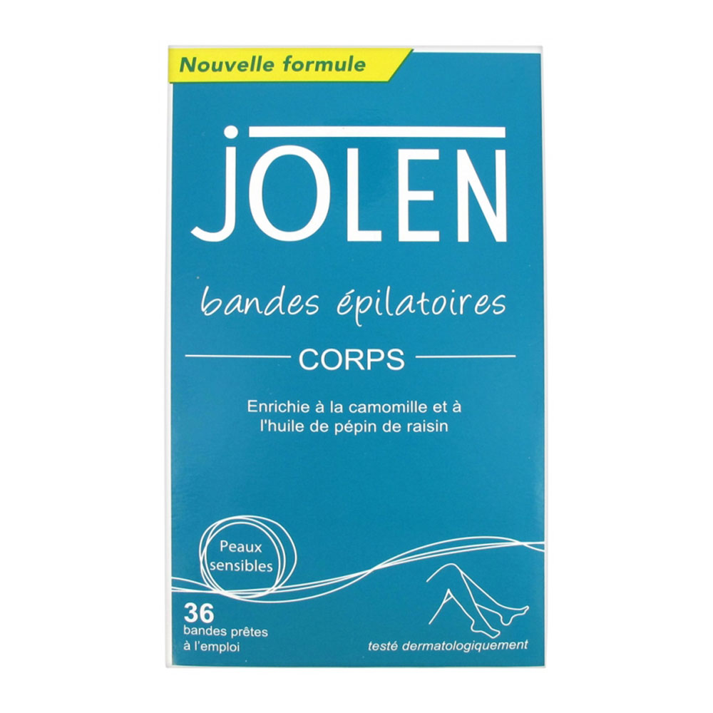 Jolen Depilatory Strips Legs Boxes X 36