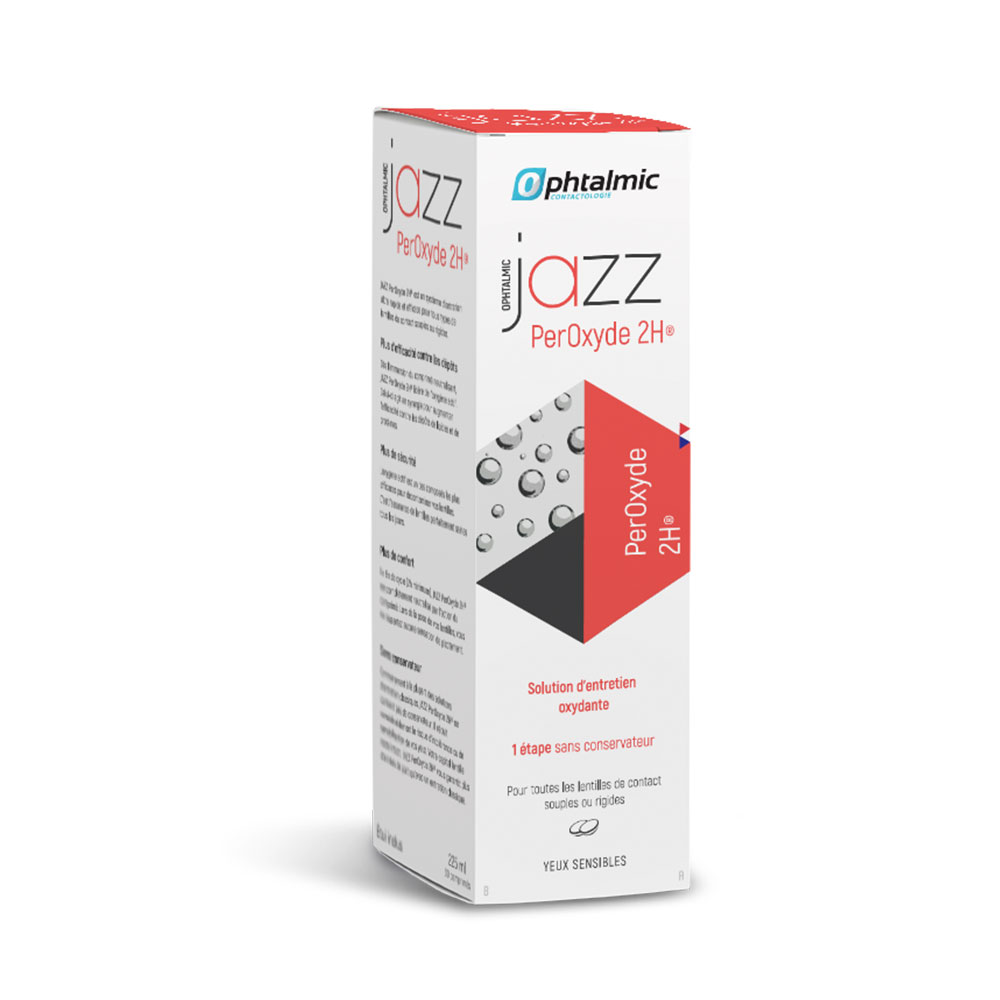 Ophtalmic Peroxyde 2H Jazz Oxidising maintenance solution 225ml