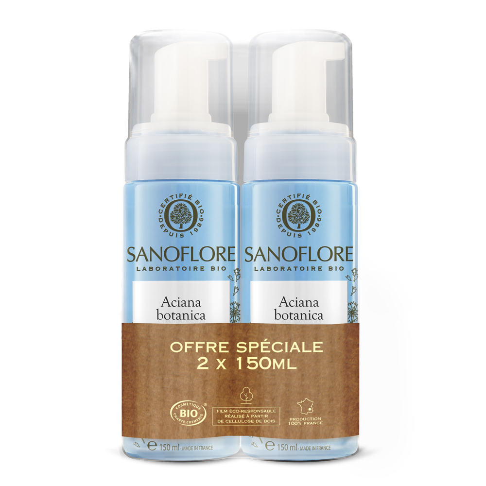 Sanoflore Aciana Botanica Gentle Cleansing Foam All Skin Types 2x150ml