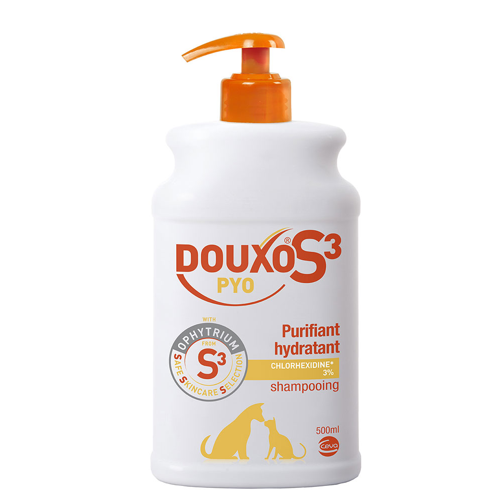 Douxo Purifying and hydrating shampoo S3 Pyo 3% chlorhexidine 500 ml