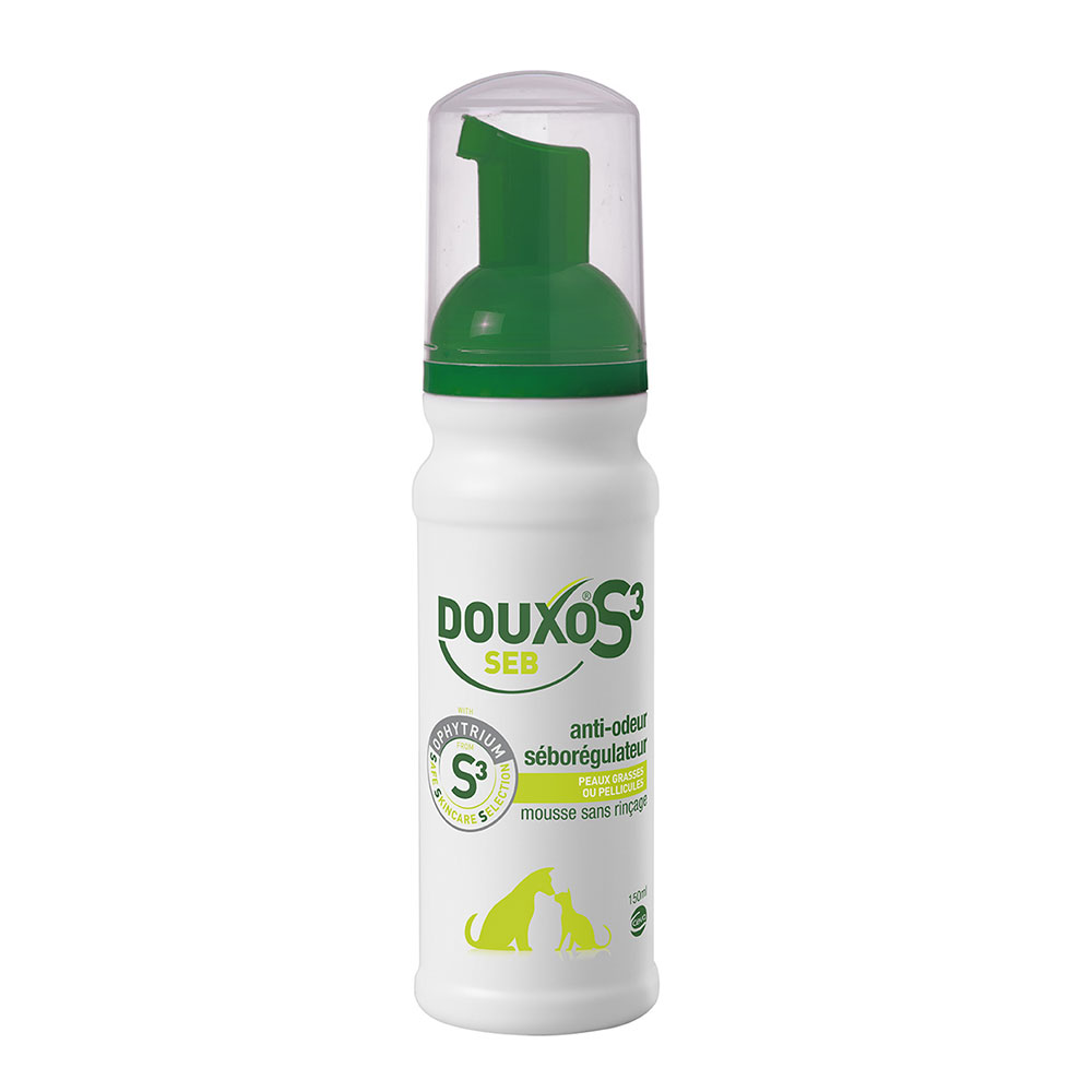 Douxo No-rinse anti-odour and sebum-regulating foam S3 Seb oily or flaky scalp 150 ml