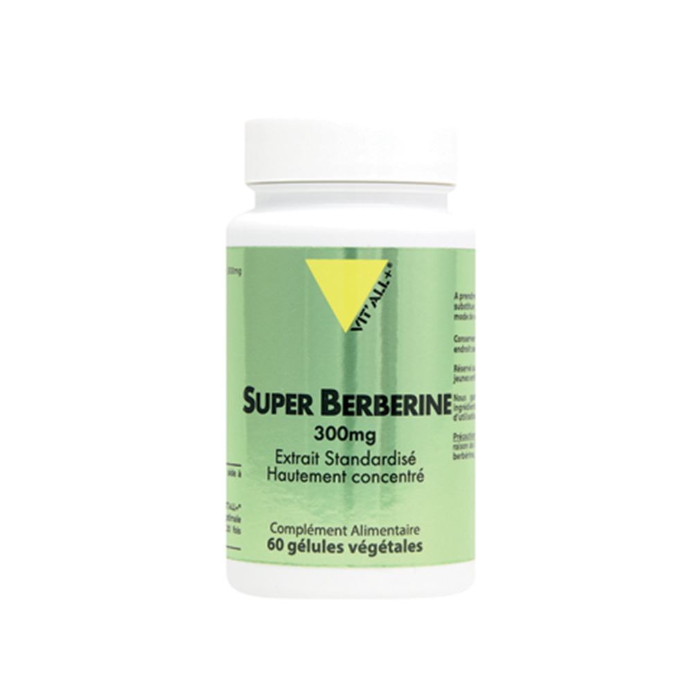 Vit'All+ Super berberine 300 mg standardised extract 60 capsules