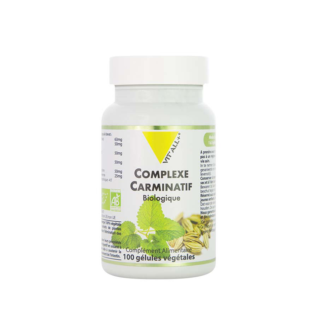 Vit'All+ Organic Carminative Complex 100 vegetarian capsules
