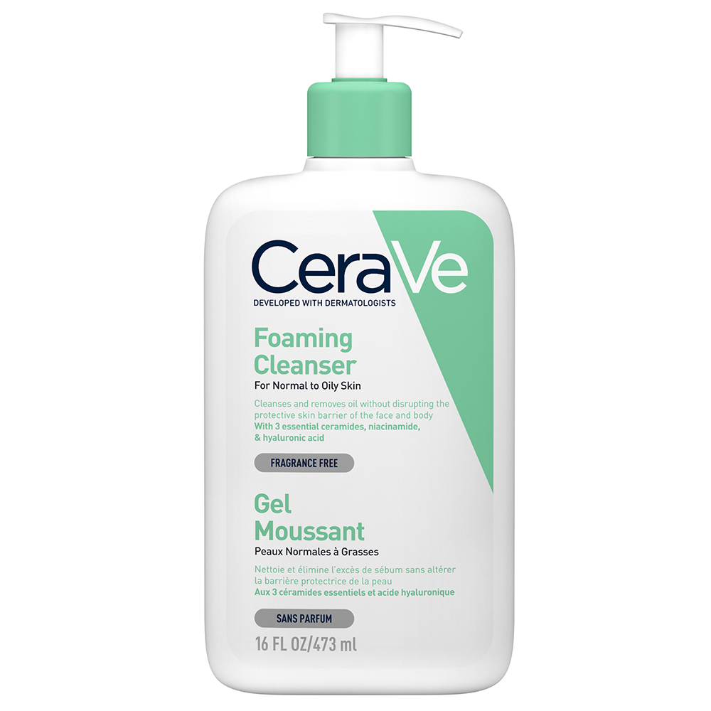 Cerave Face Cleanser Foaming Cleanser Normal To Oily Skin 473ml