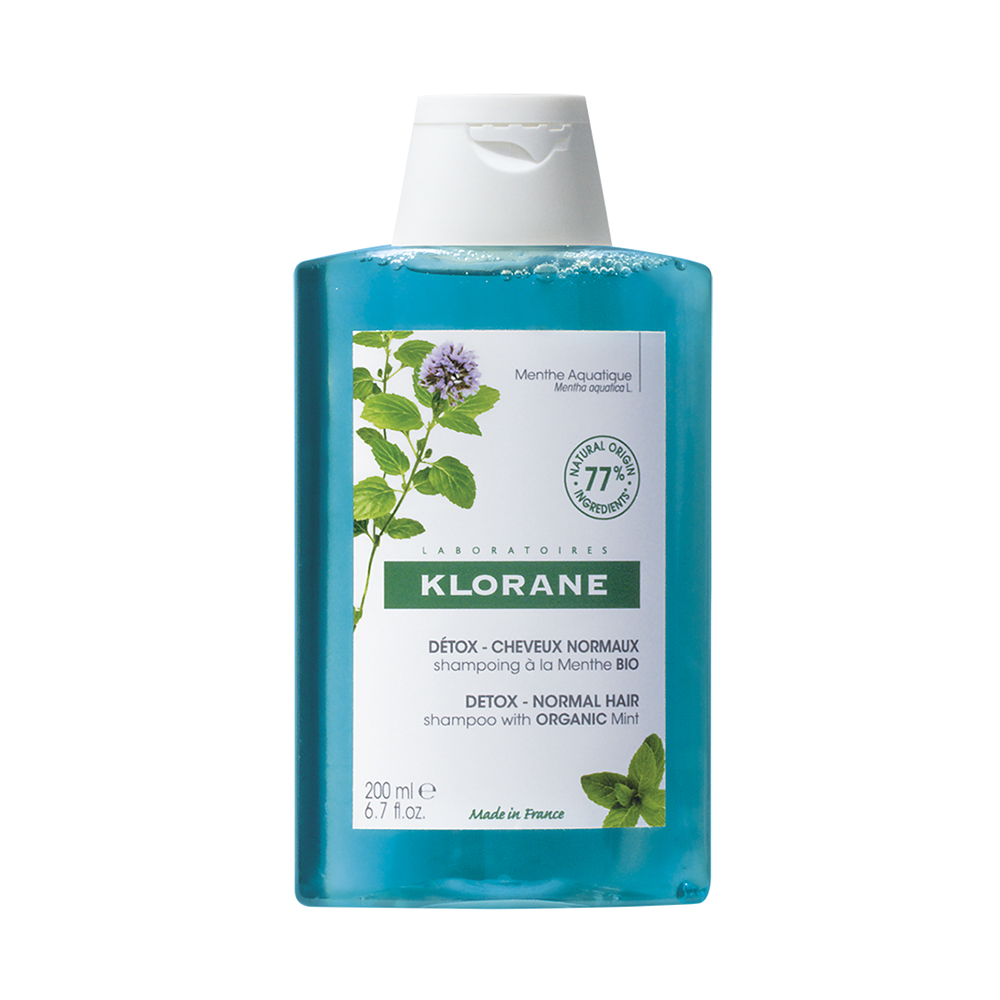 Klorane Aquatic Mint Anti Pollution Detox Shampoo Bio 200ml