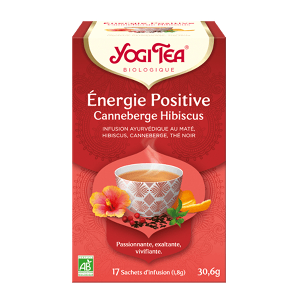 Yogi Tea Energy Positive Cranberry Hibiscus 17 Sachets