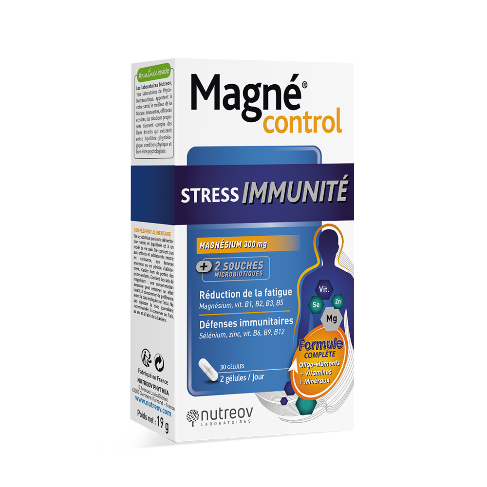 Nutreov Magnécontrol Immunity & Stress 30 capsules