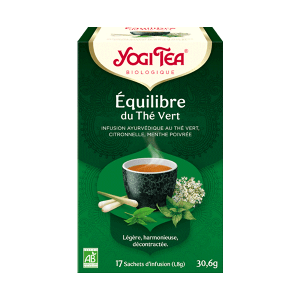 Yogi Tea Equilibre Du The Vert Bioes 17 Sachets