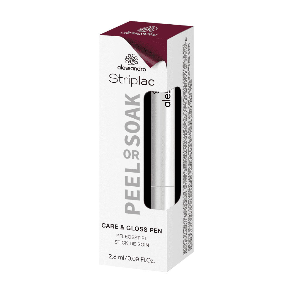 Alessandro Striplac Care &amp; Gloss Pen Peel Or Soak felt-tip pen 2.8ml