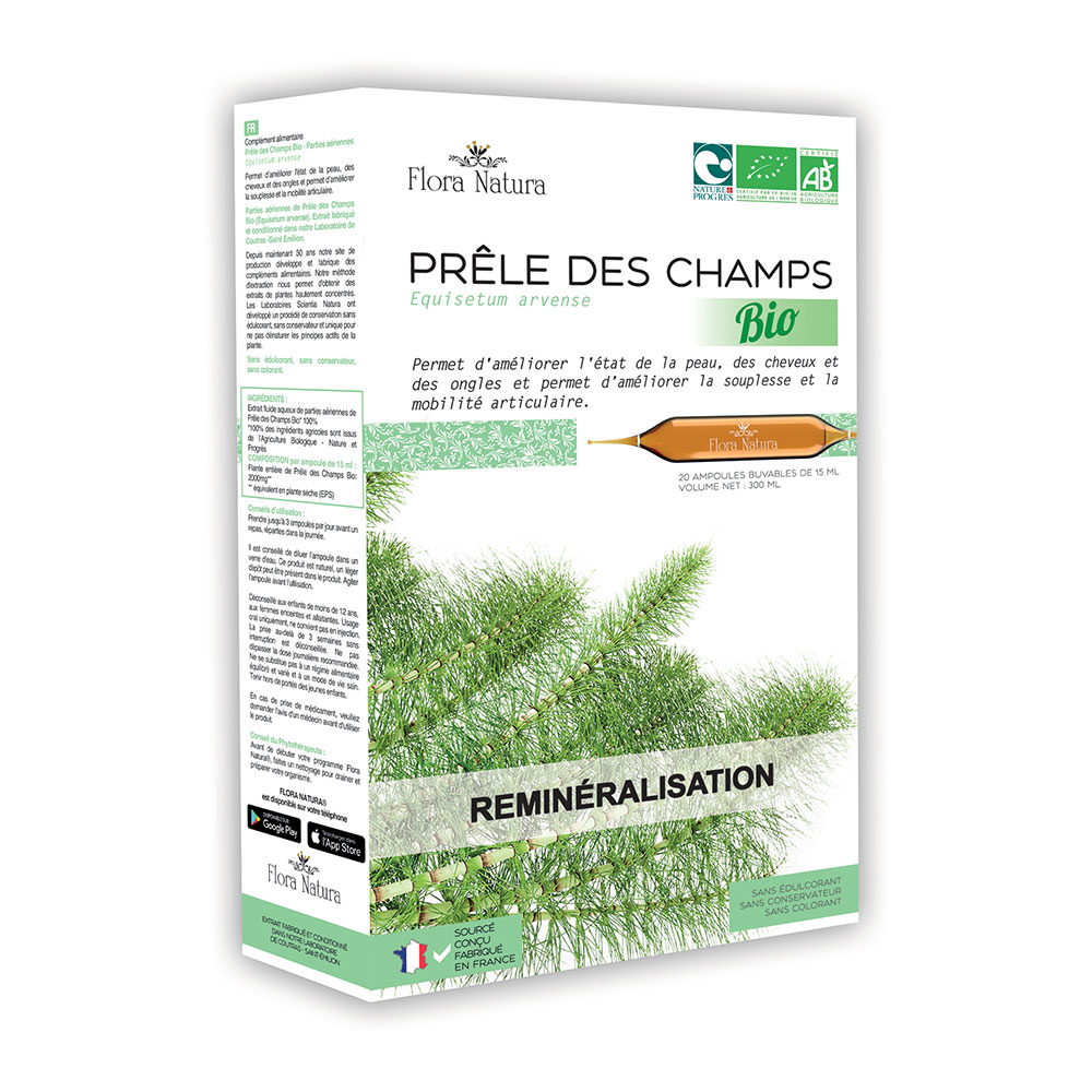 Flora Natura Horsetail Bioes Remineralizing 20 ampulas
