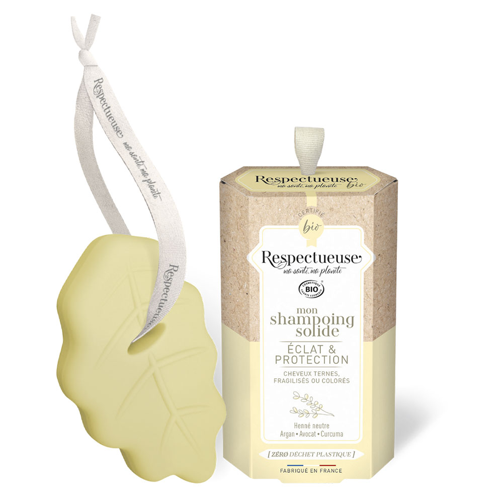Respectueuse Shampoo Solide Eclat &amp; Protection Bioes Natural summer fruit Perfumes 75g
