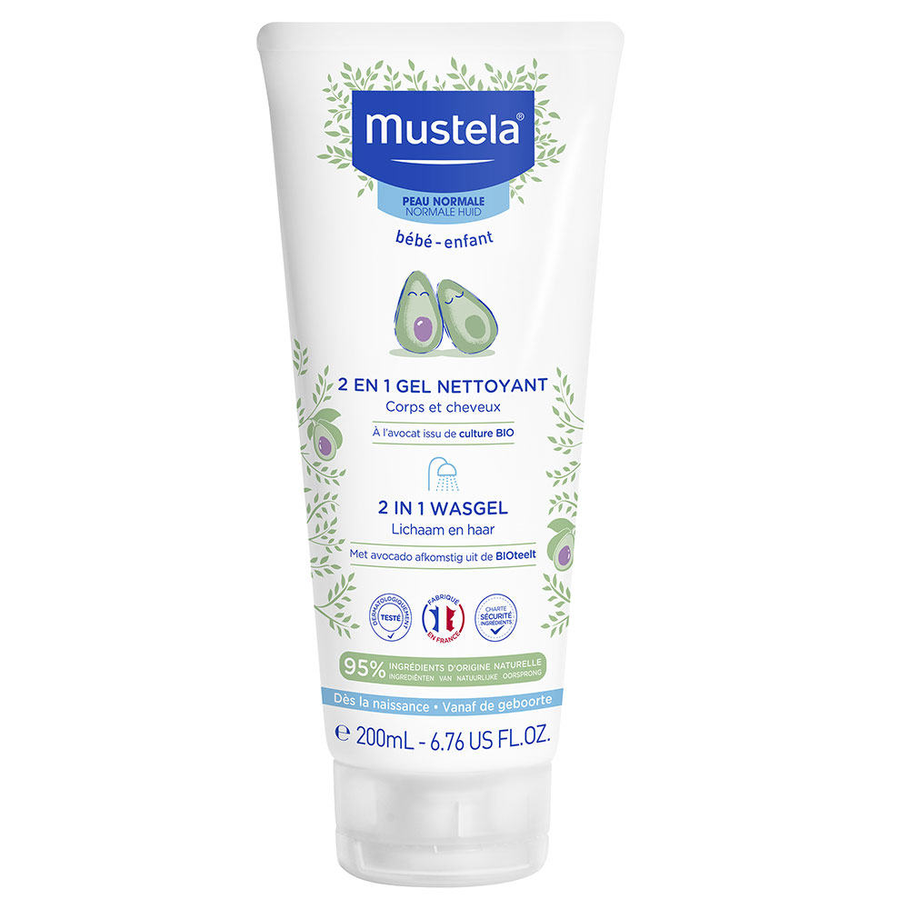 Mustela Baby 2-In-1 Hair & Body Cleansing Gel 200 ml