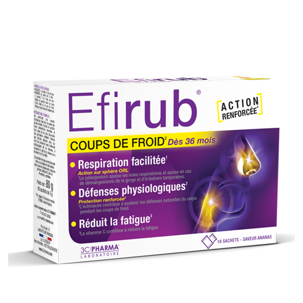 3C Pharma Efirub Cold snap 16 sachets