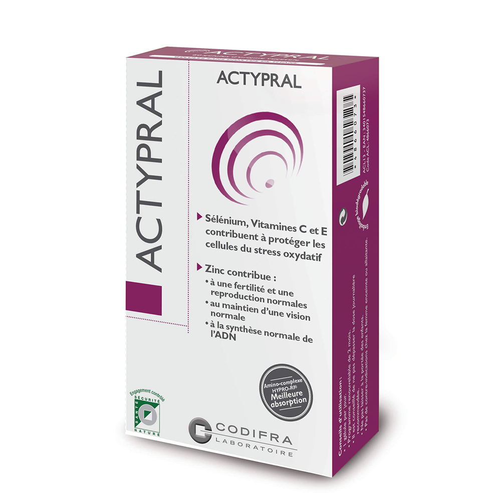 Codifra Actypral 60 Gelules