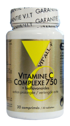 + Vitamine C Complexe 750 30 Comprimes Secables 30 Comprimés Vit'All+