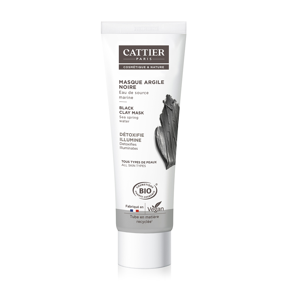Cattier Clay Organic Black Mask 100ml