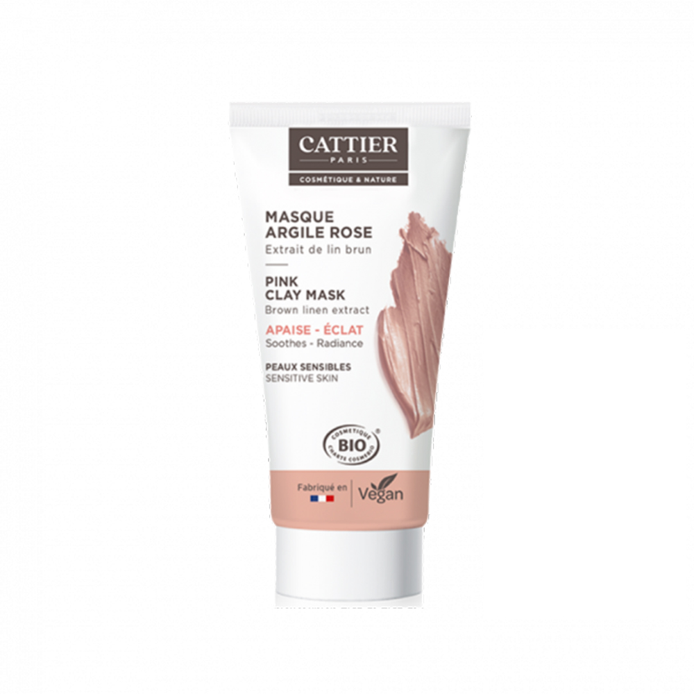 Cattier Organic Pink Rose Clay Mini Mask 30ml