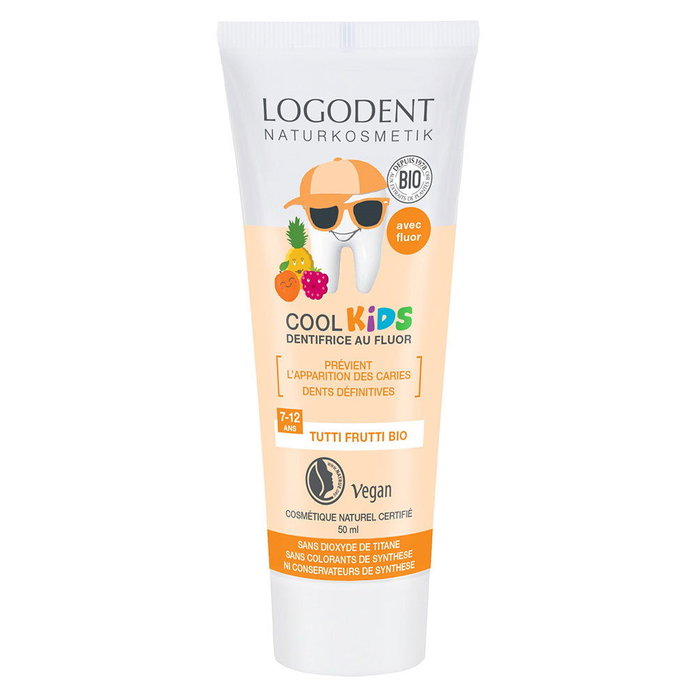 Logona Toothpaste Gel Cool Kids Tutti Frutti fluor 50ml