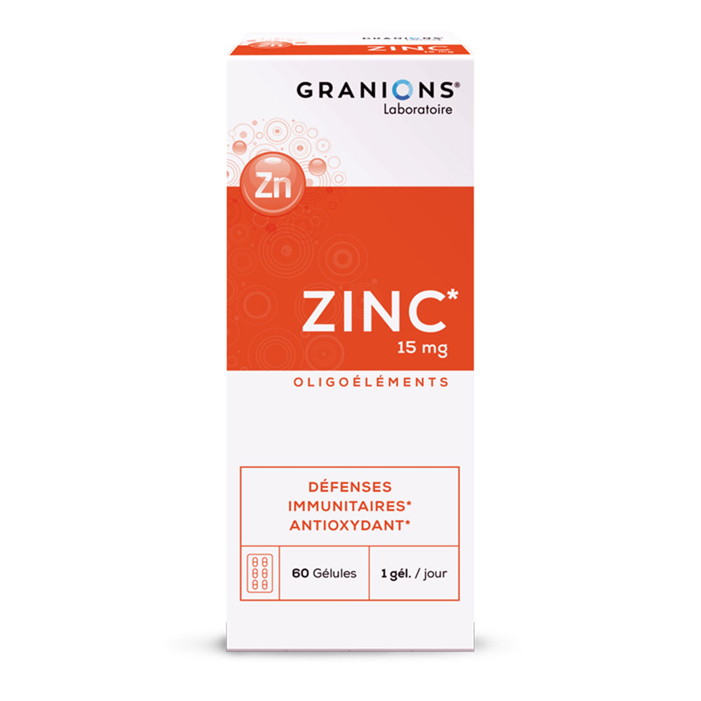 Granions Zinc 15mg Immune defences 60 capsules