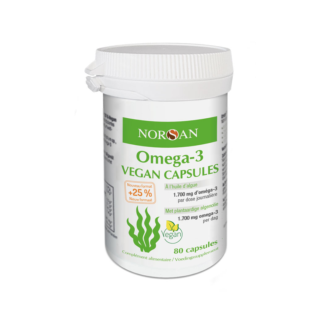 Norsan Vegan omega 3 algae oil 80 capsules
