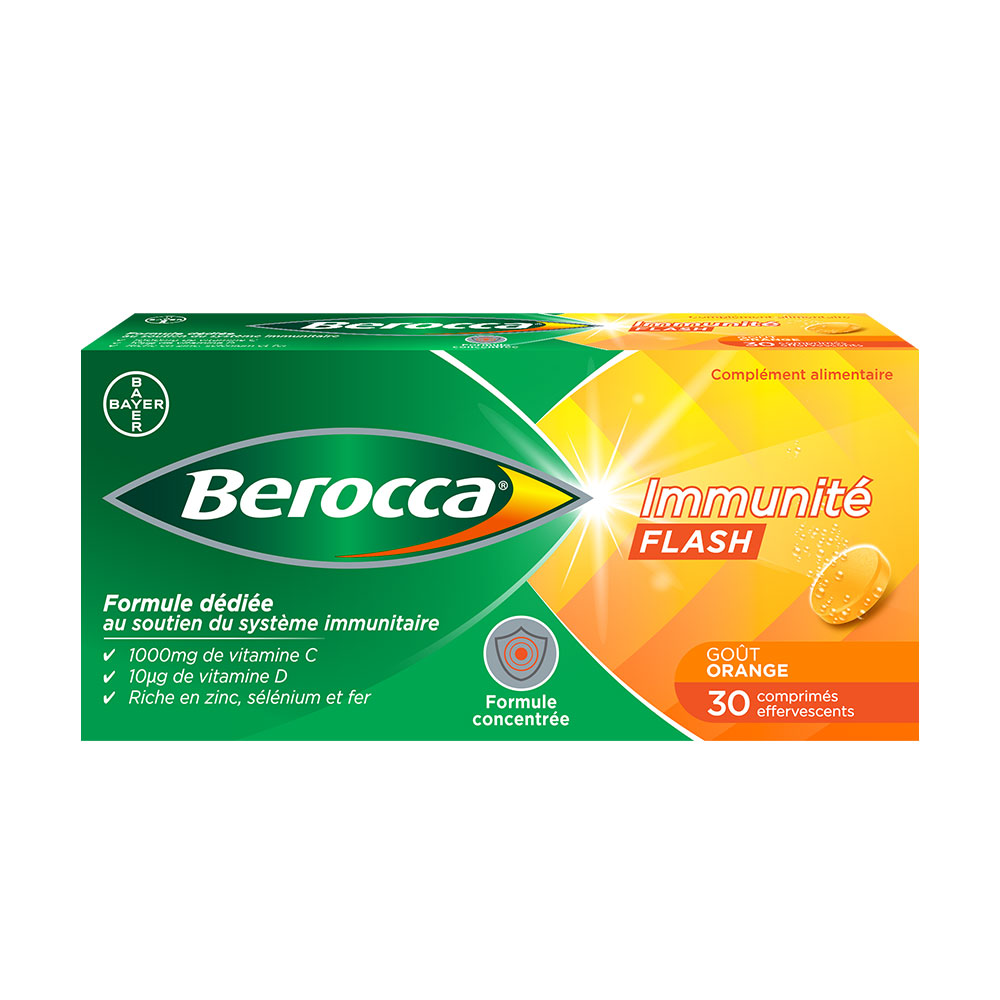 Bayer Berocca Immunity Flash 30 effervescent tablets
