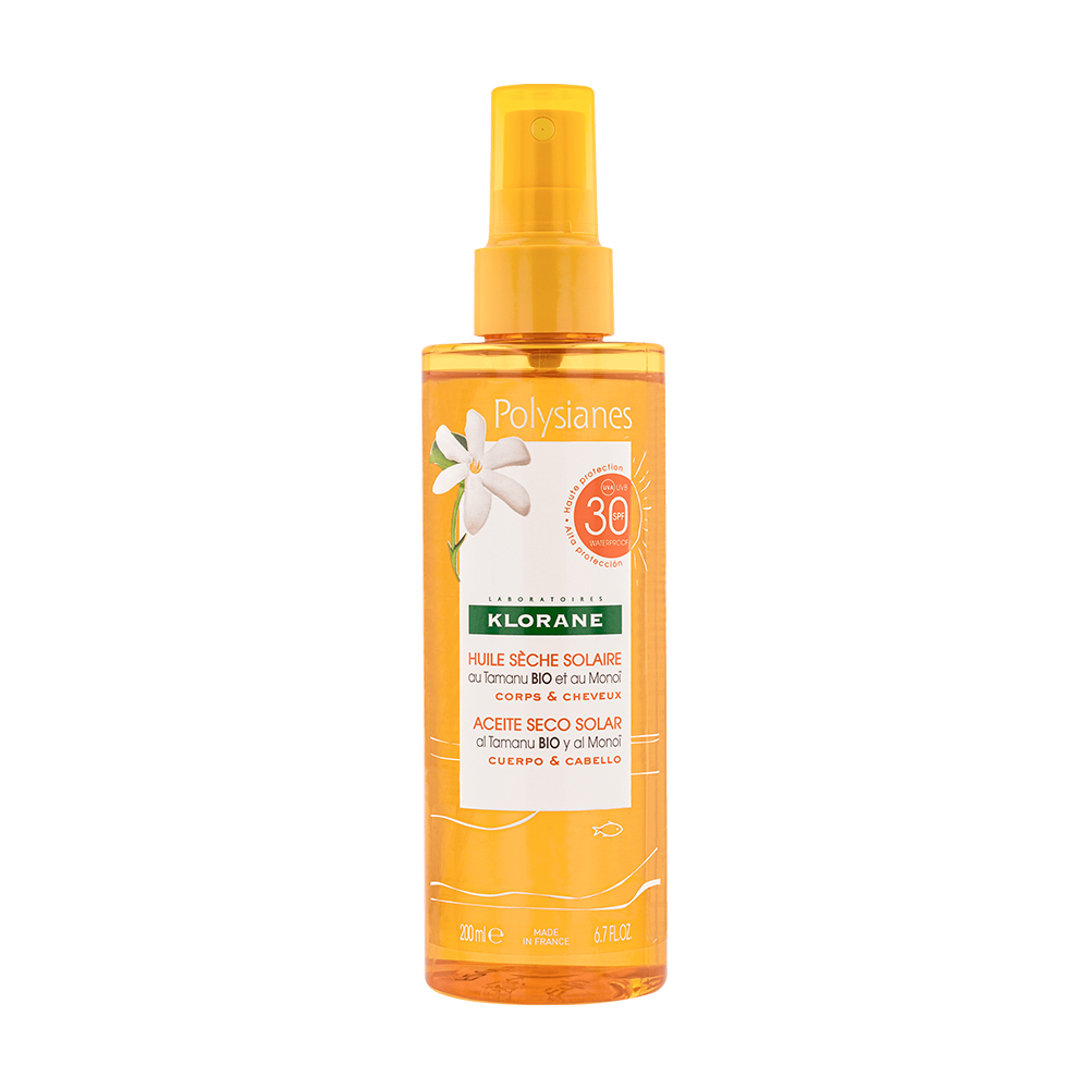 Klorane Polysianes SPF30 Sun Dry Oil 200ml