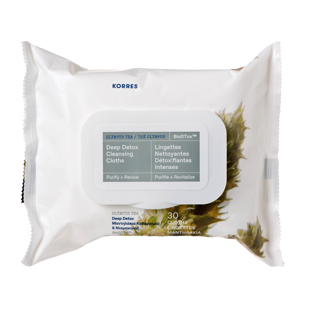 Korres Olympus Tea Biodegradable Make-up Removers Wipes, Olympus Tea x30 30ml